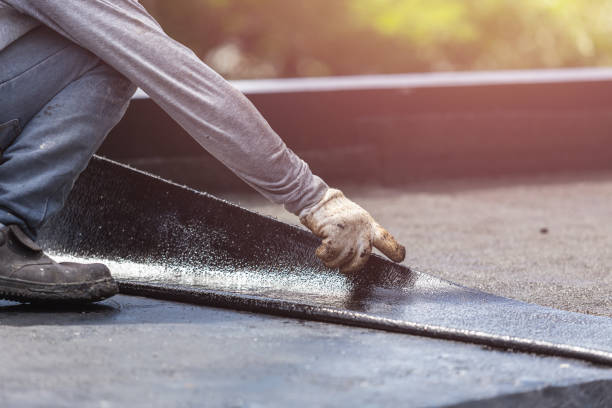 Professional Crawl Space Encapsulation technician working in Perrinton, MI